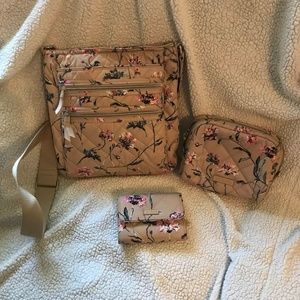 **FINAL MARKDOWN** Vera Bradley Triple Zip Crossbody and accessories